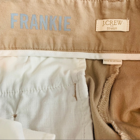 J.Crew Frankie’s / Tan Flat Front Preppy Shorts - Picture 3 of 6